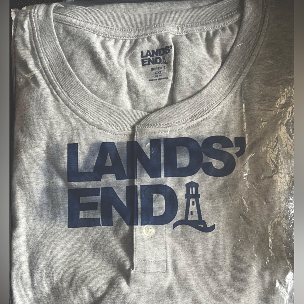 Lands End Super Soft Henley Tee